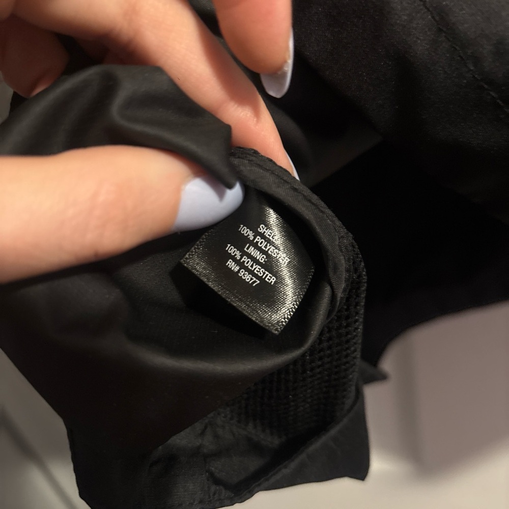 Metallic Silver and Black Hooded Windbreaker - Picture 7 of 8